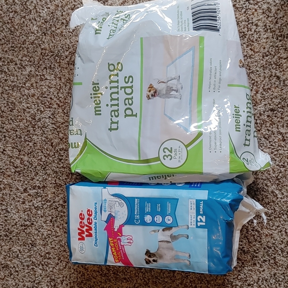 Small Dog Diapers and Training Pads